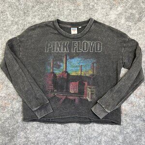 Pink Floyd Junk Sweatshirt Women's MED Long Sleeve Graphic Crew Neck Gray